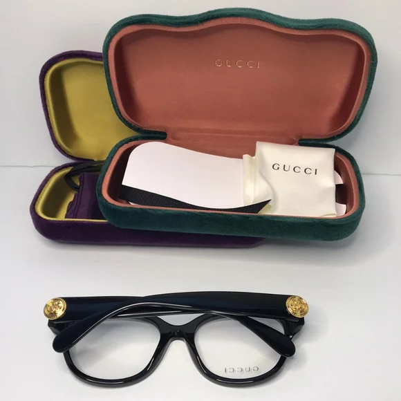 💯original Gucci Demo Square Ladies Eyeglasses GG1411O 004 53.